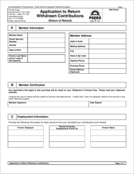 Form PSRS-696 Application to Return Withdrawn Contributions - Pennsylvania, Page 3