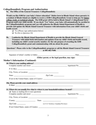 Mother&#039;s Worksheet for Child&#039;s Birth Certificate - Rhode Island, Page 3