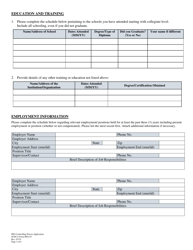 SCDCA Form PEO-03 Professional Employer Organization Controlling Person Application - South Carolina, Page 3