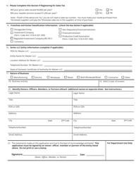 Form RV-F1300501 Application for Registration - Tennessee, Page 2