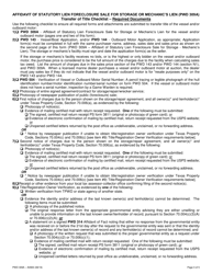 Form PWD309A Affidavit of Statutory Lien Foreclosure Sale for Storage or Mechanic&#039;s Lien - Texas, Page 3