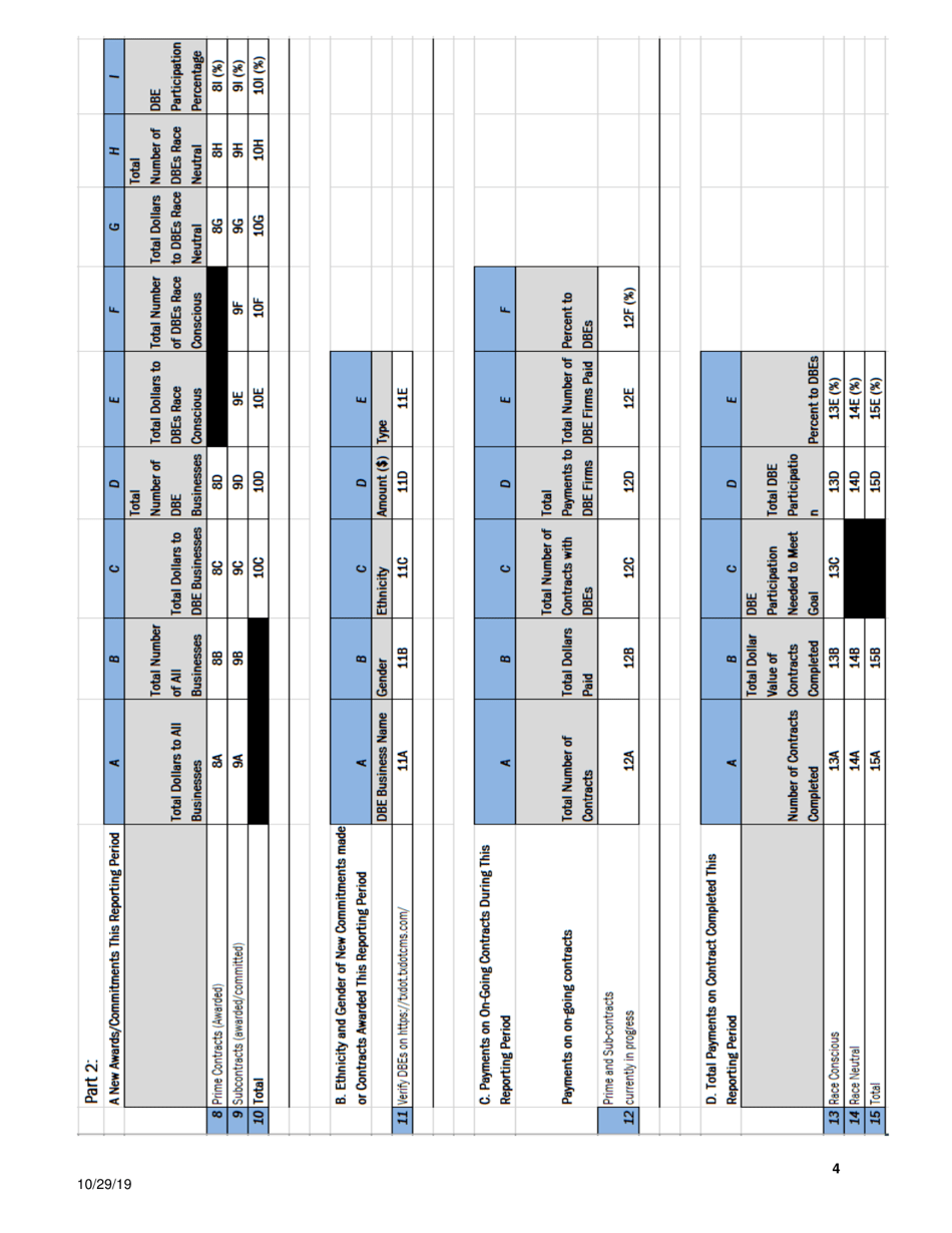 Dbe Program Review Tool - Texas, Page 4