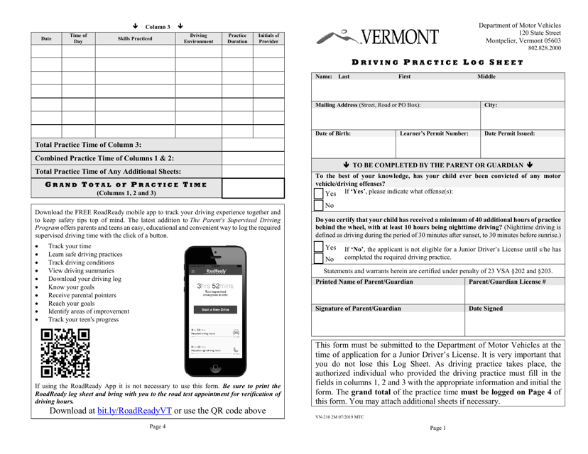 Form VN-210  Printable Pdf