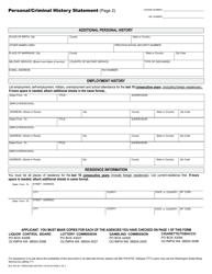 personal particulars form bls