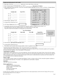Form REV41 0077 Rural Area Applicationfor B&amp;o Tax Credit on New Employees - Washington, Page 2