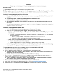 DSHS Form 13-712 Behavioral Health Personal Care Request for Bho/ Mco Funding - Washington, Page 3
