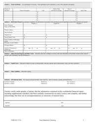 Form CORP-G01 &quot;Personal Financial Statement&quot; - Texas, Page 2