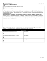 Form K-911-2063 Release of Confidential Information - Texas, Page 2