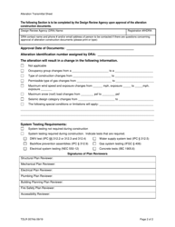 TDLR Form IHB057 Alteration Transmittal Form for Industrialized Housing and Permanent Industrialized Buildings - Texas, Page 2