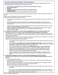 TDLR Form MIL001 Military Service Member, Military Veteran or Military Spouse Supplemental Application - Texas, Page 2