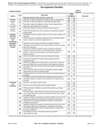Form IHB233 Ihb - Installation Inspection - Checklists for Industrialized Housing - Texas, Page 2