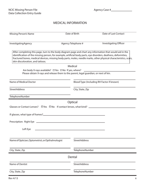 Form MP-2 Medical Records and Release Form - Texas