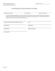 Form MP-2 Medical Records and Release Form - Texas, Page 2