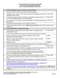 Form 10149 Permit by Rule Applicability 106.4 Checklist - Texas, Page 2