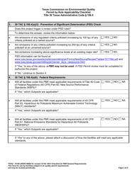 Form 10149 Permit by Rule Applicability 106.4 Checklist - Texas, Page 3