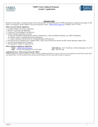 Ssbci Cash Collateral Program Lender&#039;s Application - Virginia, Page 3