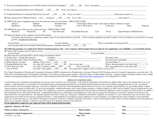 Form 032-03-0650-11-ENG Fuel Assistance Application - Virginia, Page 2