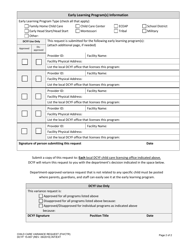 DCYF Form 15-957 Child Care Variance Request (For Family Home and Center Providers) - Washington, Page 2