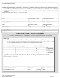 DCYF Form 18-400 Foster Parent Reimbursement Claim - Washington, Page 3