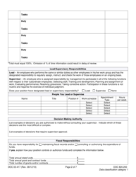 Form DOC03-417 Position Review Request - Washington, Page 2