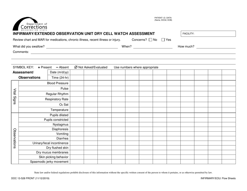 Form DOC13-528 Download Printable PDF or Fill Online Infirmary/Extended ...