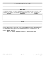 Form DOC21-964 Offender Reentry Community Safety Program Transition Plan - Washington, Page 2