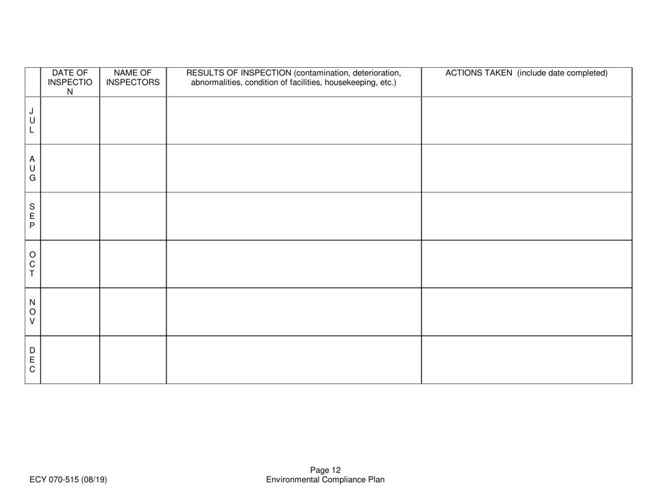 Form ECY070-515 Fresh Fruit Packing General Permit Environmental Compliance Plan (Ecp) - Washington, Page 18