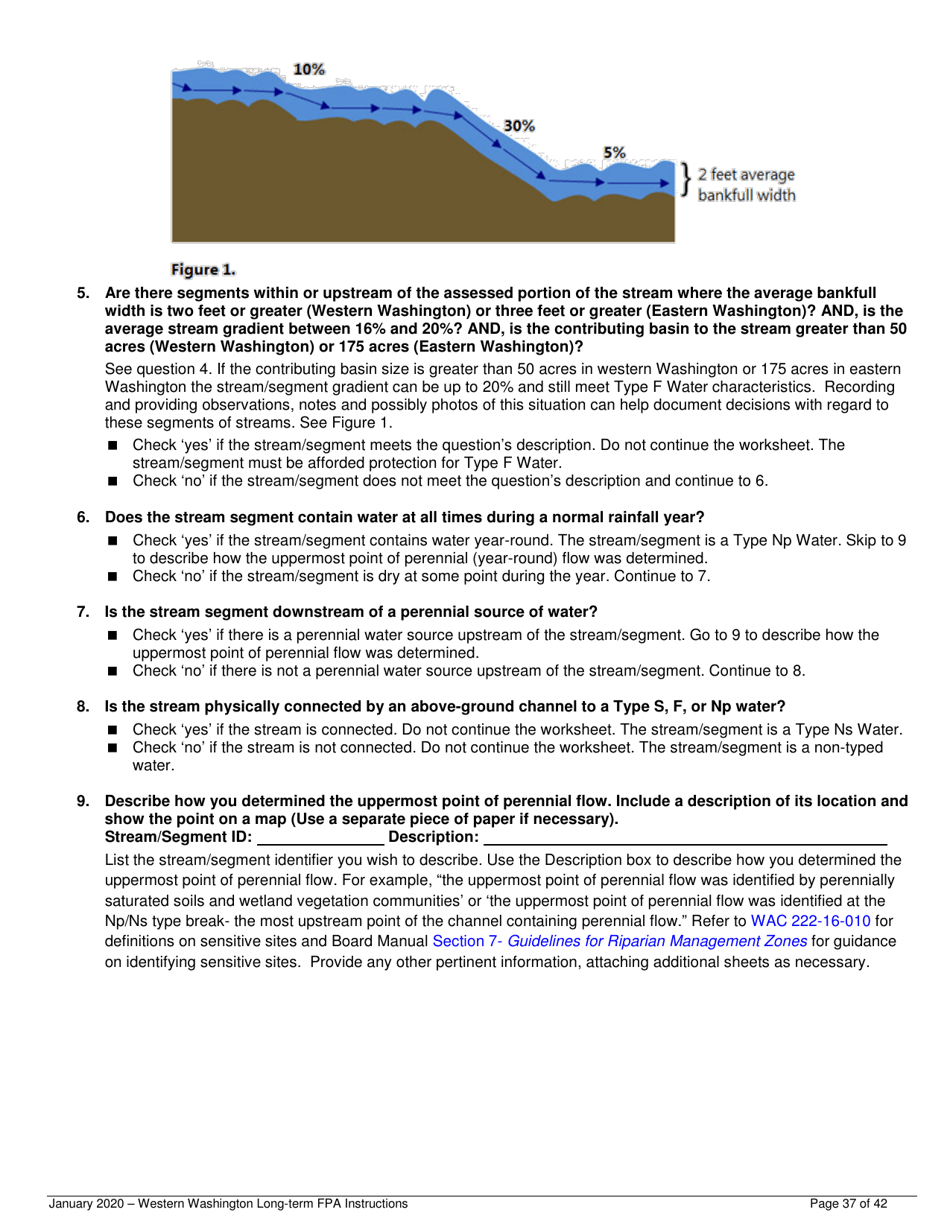 Instructions for Long-Term Forest Practices Application Instructions - Western Washington - Washington, Page 37