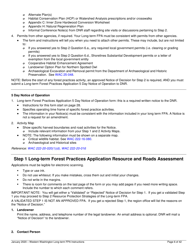 Instructions for Long-Term Forest Practices Application Instructions - Western Washington - Washington, Page 6