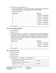 Form FL Divorce224 Temporary Family Law Order - Washington, Page 5