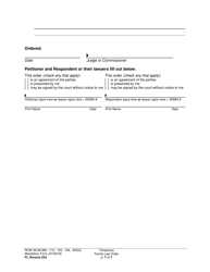 Form FL Divorce224 Temporary Family Law Order - Washington, Page 7