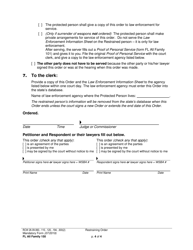 Form FL All Family150 Restraining Order - Washington, Page 4