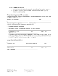 Form FL Relocate701 Notice of Intent to Move With Children (Relocation) - Washington, Page 4
