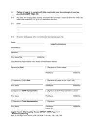 Form WPF JU03.0560 Legally Free - Order After Hearing Dependency Review / Permanency Planning - Washington, Page 7