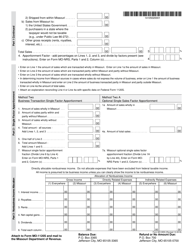 Form MO-MSS S Corporation Allocation and Apportionment Schedule - Missouri, Page 2