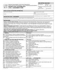 Document preview: Form 780-2638 Revised Total Coliform Rule - Level 1 Assessment Form - Missouri