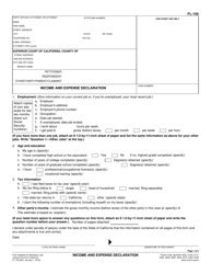 Form FL-150 Income and Expense Declaration - California