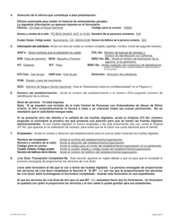 Formulario LIC9163 (SP) Peticion Para Que Se Tomen Las Huellas Digitales Electronicamente (Live Scan) - Division De Licenciamiento Para Ofrecer Cuidado En La Comunidad - California (Spanish), Page 3