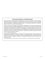 Formulario LIC9163 (SP) Peticion Para Que Se Tomen Las Huellas Digitales Electronicamente (Live Scan) - Division De Licenciamiento Para Ofrecer Cuidado En La Comunidad - California (Spanish), Page 4