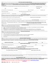 Form HSMV82040 &quot;Application for Certificate of Title With/Without Registration&quot; - Florida, Page 2
