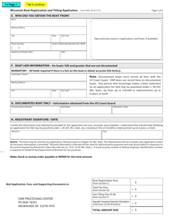 Form 9400-193 Wisconsin Boat Registration and Titling Application - Wisconsin, Page 3