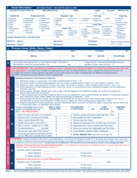 Form PWD143 Vessel/Boat Application - Texas, Page 2