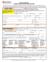Vessel Registration Application - Georgia (United States)