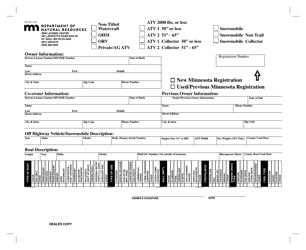 Form LB-001-05 DNR Universal Registration Form - Minnesota, Page 3