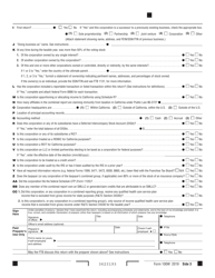Form 100W California Corporation Franchise or Income Tax Return - Water&#039;s-Edge Filers - California, Page 3