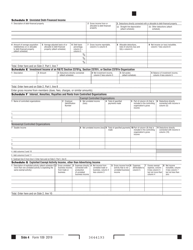 Form 109 California Exempt Organization Business Income Tax Return - California, Page 4