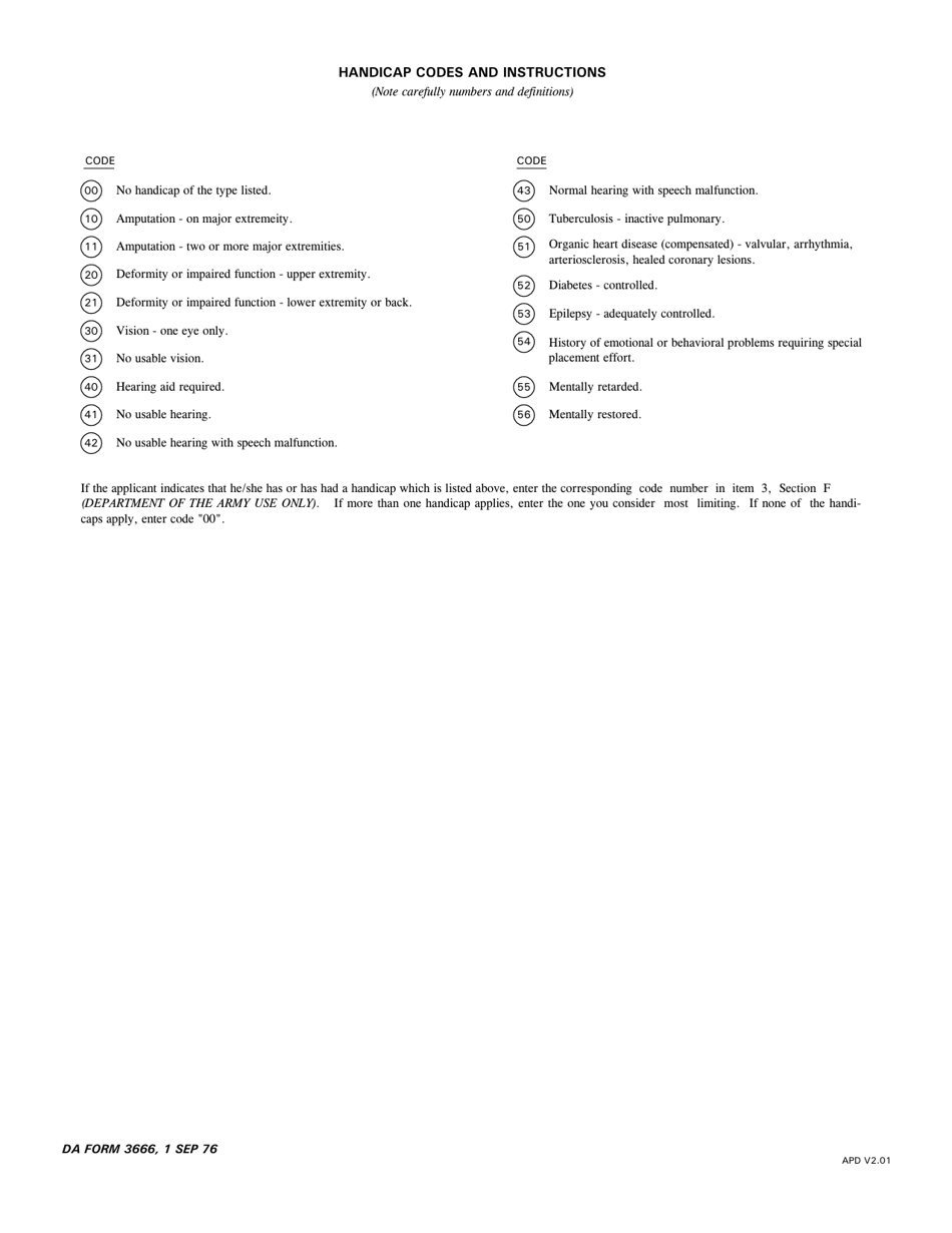 DA Form 3666 Statement of Physical Ability for Light Duty Work, Page 4