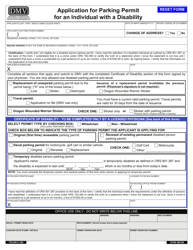 Form 735-265 Application for Parking Permit for an Individual With a Disability - Oregon, Page 3