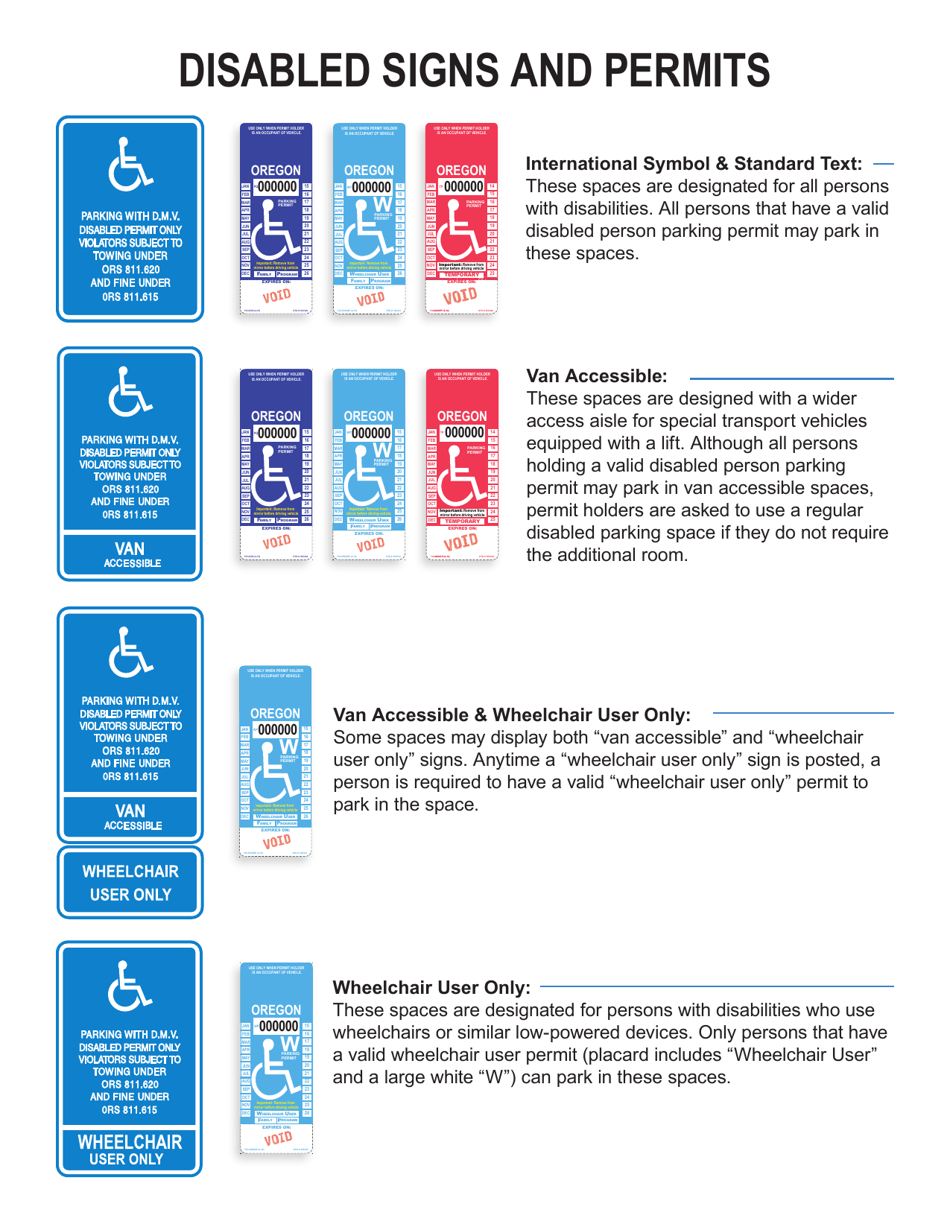 Form 735-265 Application for Parking Permit for an Individual With a Disability - Oregon, Page 5