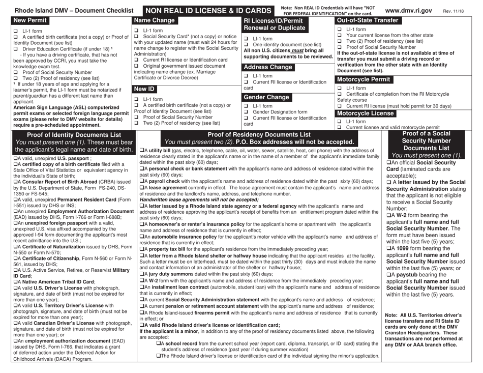 Form CDL-1 Application for Commercial Drivers License - Rhode Island, Page 4